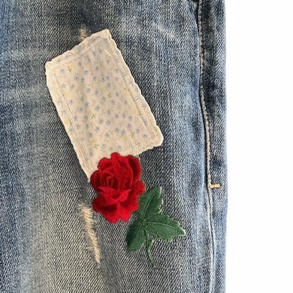 Guess Vintage Y2K Distressed patches Jeans - Picture 5 of 14